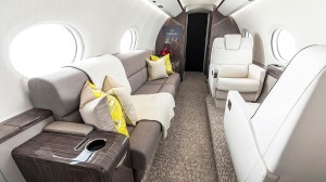 The interior volume of the G300 is nearly 100 cubic feet greater than its G280 predecessor.