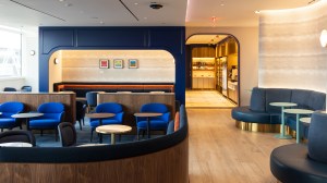 The JetBlue BlueHouse lounge